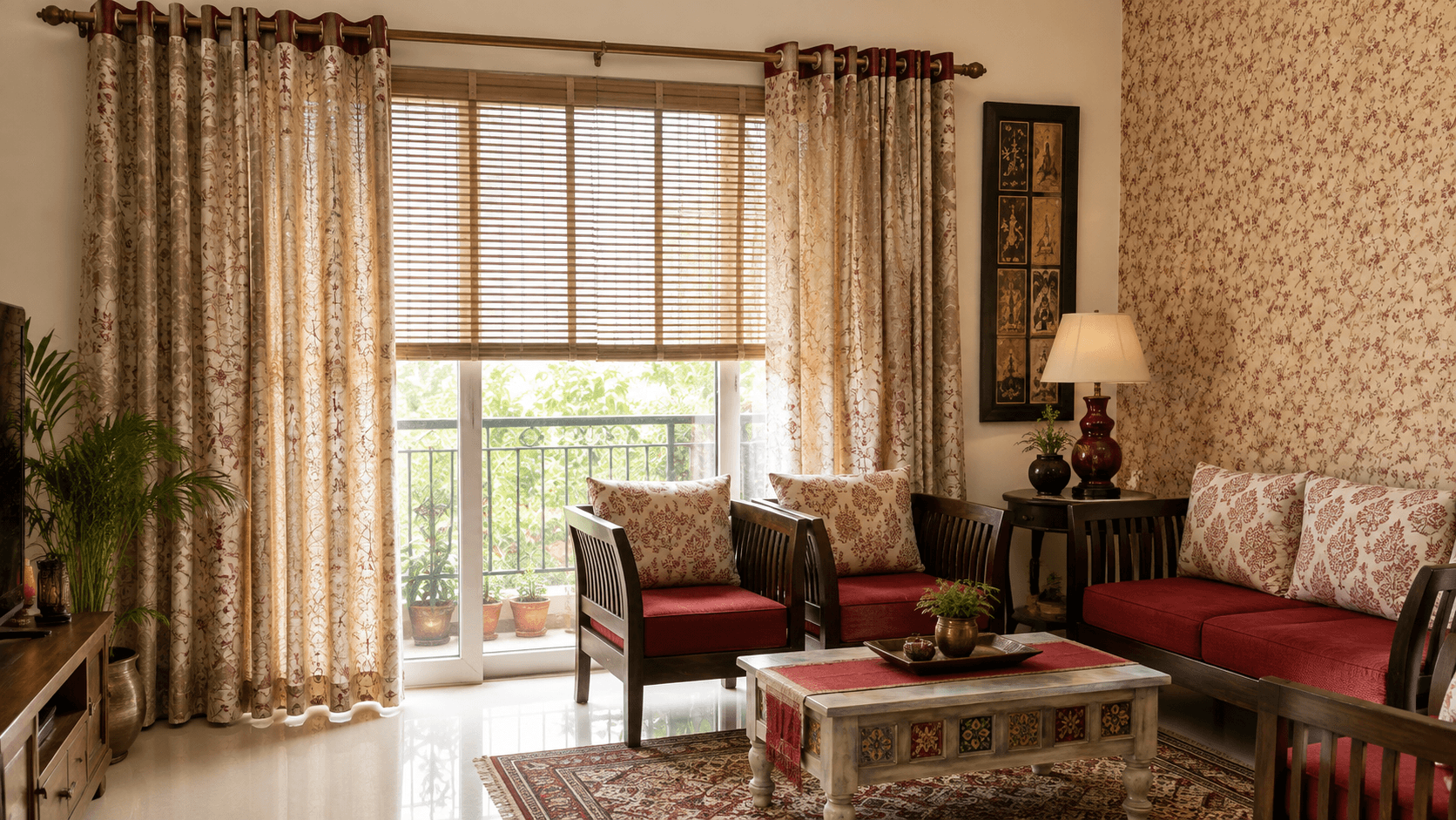 Warm traditional Contemporary Curtains and Blinds